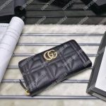Gucci GG Marmont Zip Around Wallet Black