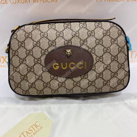 Gucci GG Supreme Messenger Bag Yellow Trims - Image 12