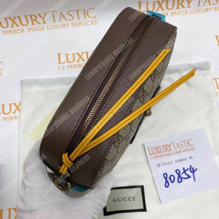 Gucci GG Supreme Messenger Bag Yellow Trims - Image 17