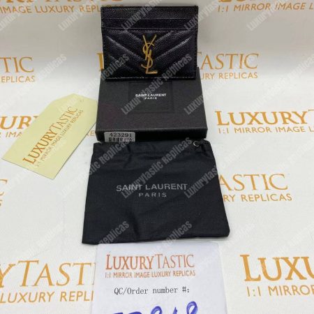 Saint Laurent Monogram Card Case Black - Image 9