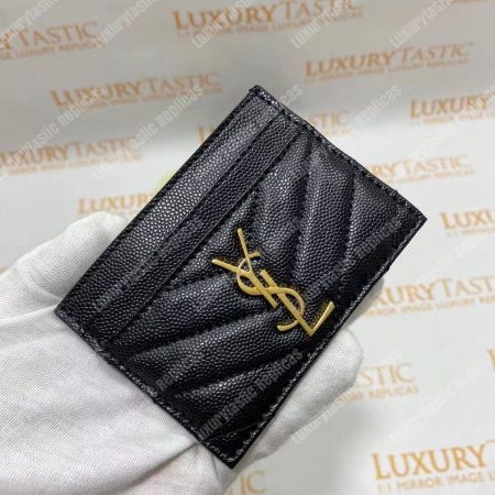 Saint Laurent Monogram Card Case Black - Image 10
