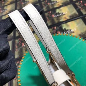 Gucci Padlock Small Shoulder Bag White Flora - Image 8