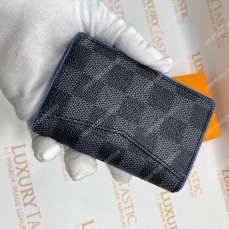 LV Pocket Organizer Damier Graphite Canvas Blue - Image 12