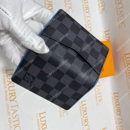 LV Pocket Organizer Damier Graphite Canvas Blue - Image 20