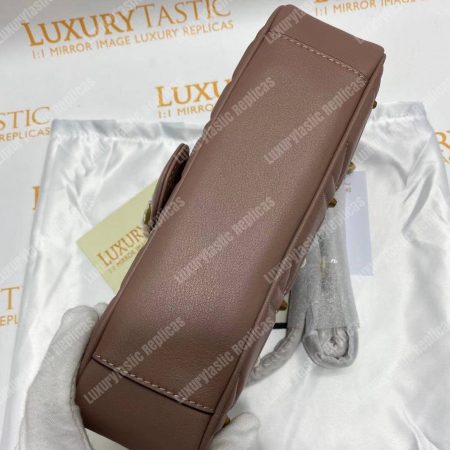 Gucci GG Marmont Small Matelassé Shoulder Bag With Pearls Dusty Pink - Image 11