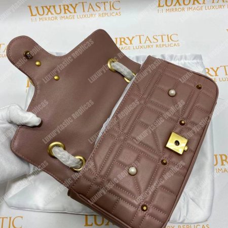 Gucci GG Marmont Small Matelassé Shoulder Bag With Pearls Dusty Pink - Image 14