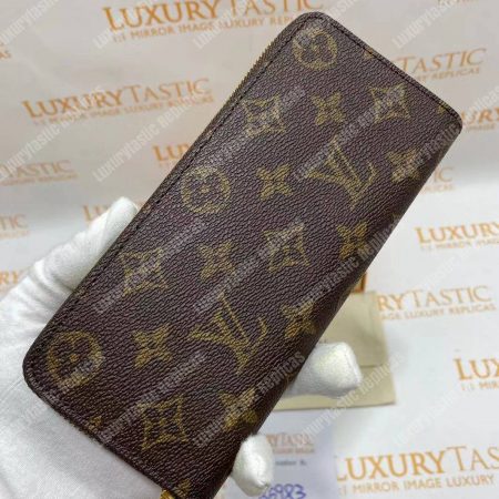 LV Clemence Wallet Monogram Orange - Image 9