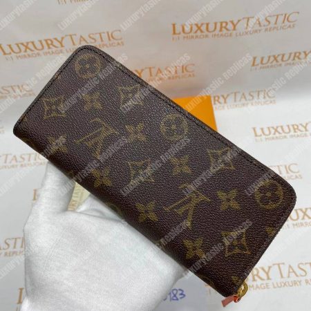 LV Clemence Wallet Monogram Orange - Image 10