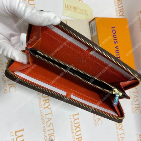 LV Clemence Wallet Monogram Orange - Image 14