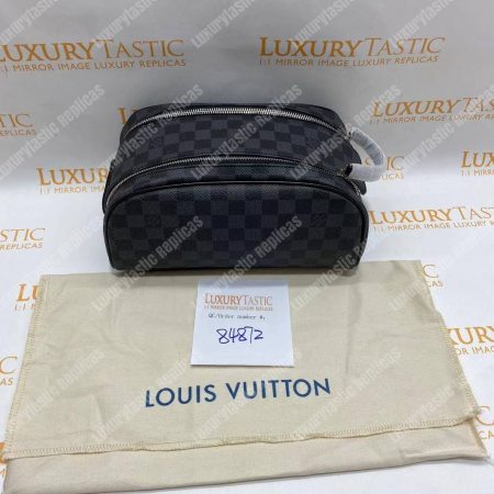 LV King Size Toiletry Bag Damier Graphite - Image 17