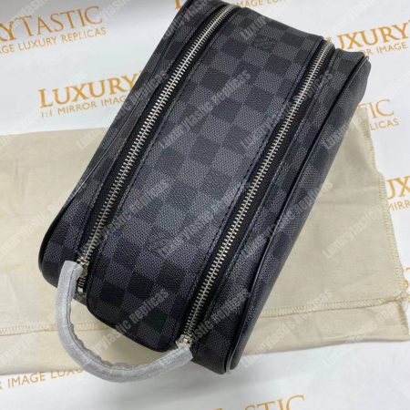 LV King Size Toiletry Bag Damier Graphite - Image 13