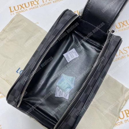 LV King Size Toiletry Bag Damier Graphite - Image 15