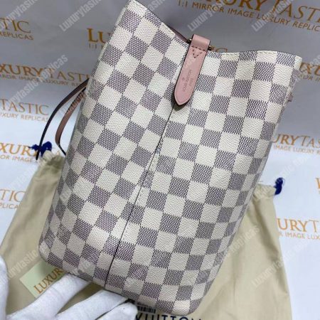 LV NéoNoé Damier Azur Canvas Eau de Rose Limited Edition - Image 13