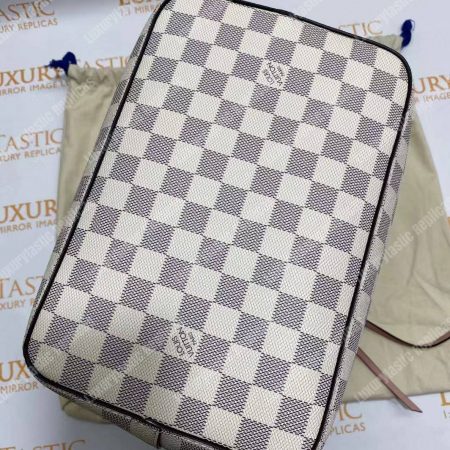 LV NéoNoé Damier Azur Canvas Eau de Rose Limited Edition - Image 17
