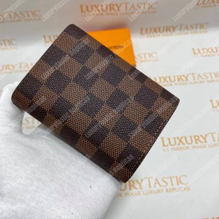LV Victorine Wallet Damier Ebene Cerise Red - Image 13