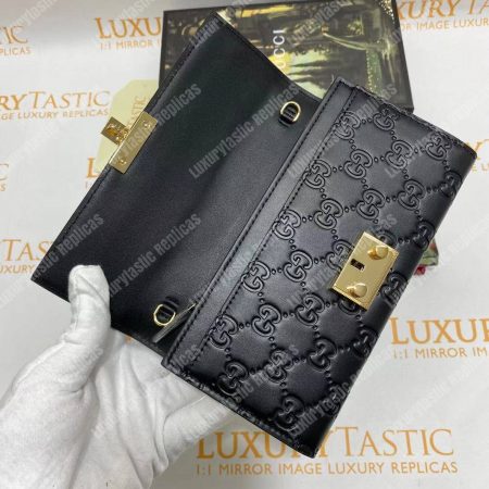 Gucci GG Padlock Continental Wallet Black - Image 13