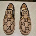 Gucci Women’s GG Wool Loafer Beige
