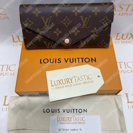 LV Joséphine Wallet Monogram Rose Ballerine - Image 9