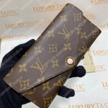 LV Joséphine Wallet Monogram Rose Ballerine - Image 10