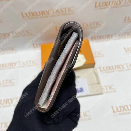 LV Joséphine Wallet Monogram Rose Ballerine - Image 12