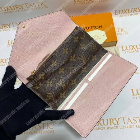 LV Joséphine Wallet Monogram Rose Ballerine - Image 16