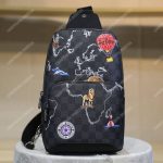 LV Avenue Sling Bag Damier Graphite Maps of the Renaissance