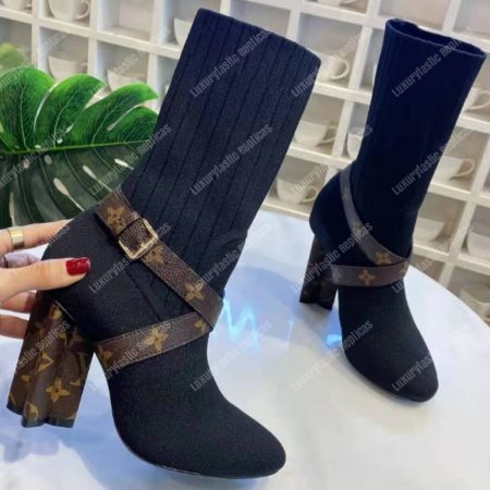 LV Silhouette Ankle Boot Monogram Canvas - Image 4