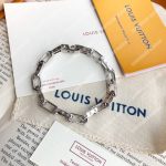 LV Monogram Chain Bracelet Silver