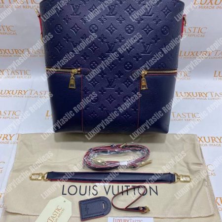 LV Melie Designer Monogram Leather Marine Rouge - Image 11