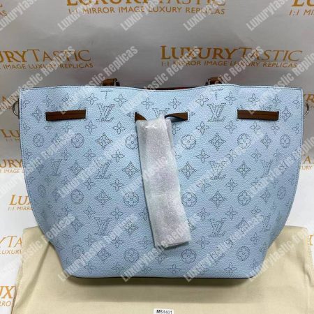 LV Girolata Handbag Mahina Bleu Horizon Pumpkin - Image 10