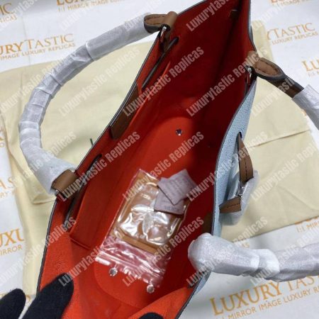 LV Girolata Handbag Mahina Bleu Horizon Pumpkin - Image 17