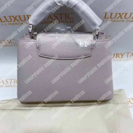 LV Capucines BB Taurillon Leather Rose Ballerine - Image 10