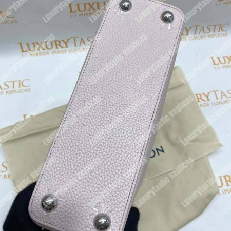 LV Capucines BB Taurillon Leather Rose Ballerine - Image 13