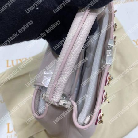 LV Capucines BB Taurillon Leather Rose Ballerine - Image 14