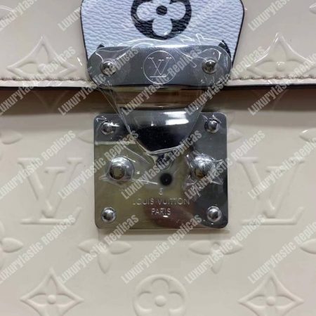 LV Spring Street Monogram Vernis Creme Beige - Image 15