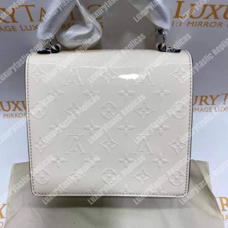 LV Spring Street Monogram Vernis Creme Beige - Image 16