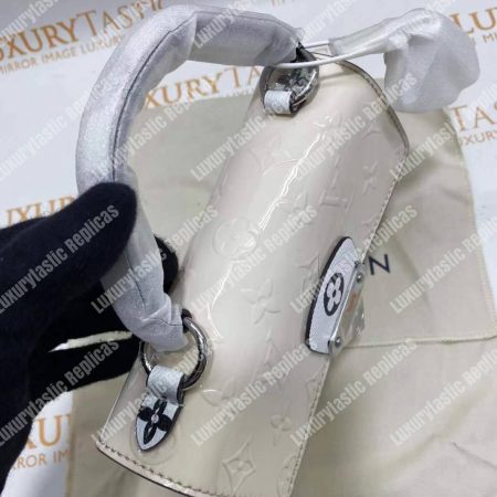 LV Spring Street Monogram Vernis Creme Beige - Image 21