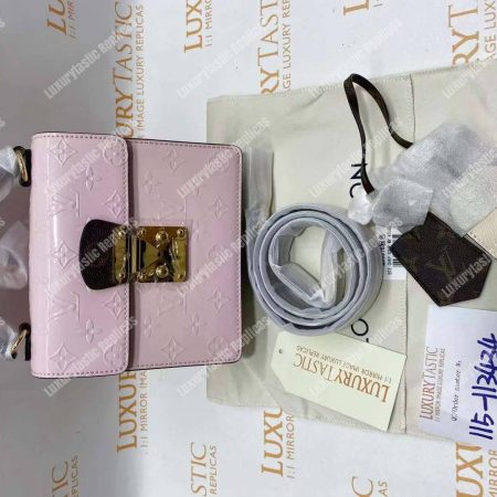 LV Spring Street Monogram Vernis Rose Ballerine - Image 10