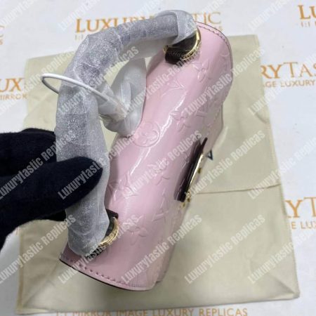 LV Spring Street Monogram Vernis Rose Ballerine - Image 19