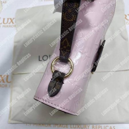 LV Spring Street Monogram Vernis Rose Ballerine - Image 20