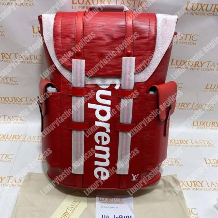 Louis Vuitton x Supreme Christopher PM Epi Leather Red - Image 9