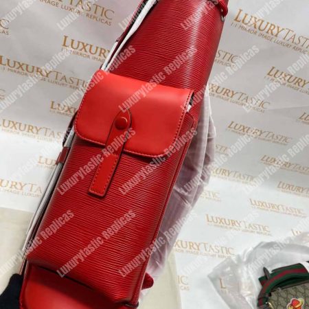Louis Vuitton x Supreme Christopher PM Epi Leather Red - Image 15