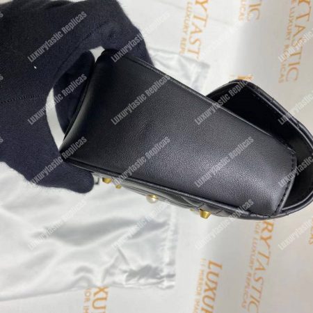 Gucci GG Marmont Small Matelassé Shoulder Bag With Pearls Black - Image 8