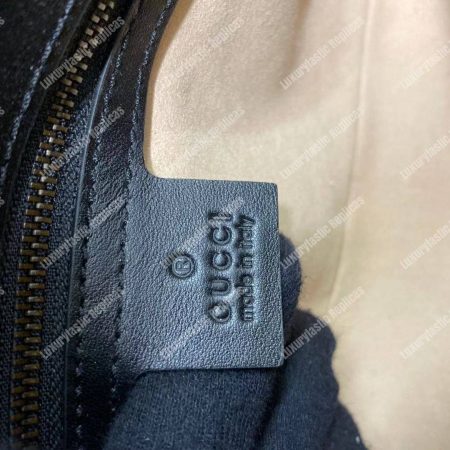 Gucci GG Marmont Small Matelassé Shoulder Bag With Pearls Black - Image 15