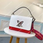 LV Twist MM Epi Blanc/Scarlet