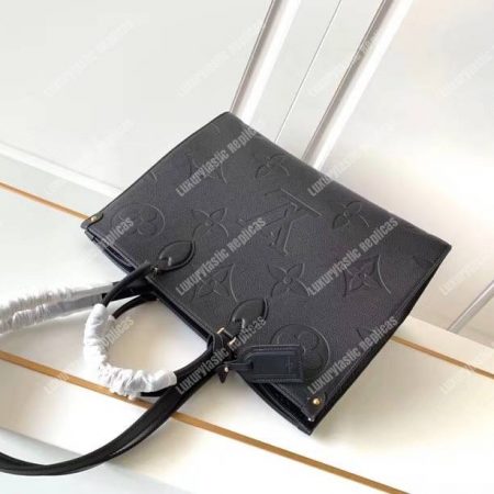 LV Onthego GM Monogram Empreinte Leather Noir - Image 6