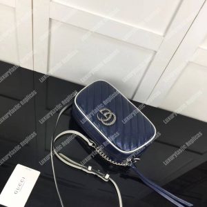 Gucci GG Marmont Matelassé Shoulder Bag Blue - Image 6