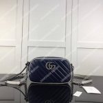 Gucci GG Marmont Matelassé Shoulder Bag Blue