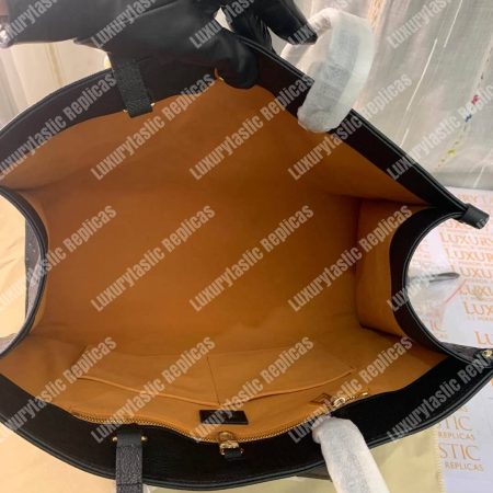 LV Onthego GM Monogram Empreinte Leather Noir - Image 12