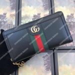 Gucci Ophidia Zip Around Wallet Black